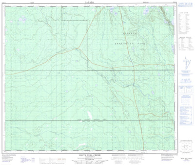 Natural Resources Canada White Gull Creek, SK (073H15 CanMatrix) digital map