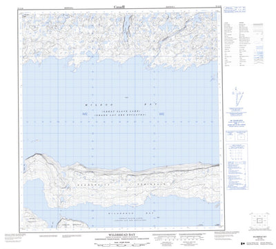 Natural Resources Canada Wildbread Bay, NT (075L16 CanMatrix) digital map