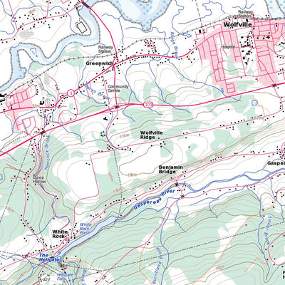 Natural Resources Canada Wolfville, NS (021H01 Toporama) digital map