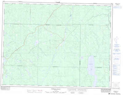 Natural Resources Canada Woman Falls, ON (042G02 CanMatrix) digital map