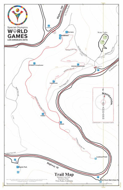 Navigation Standard & The Adventure Conservancy Hamiinat Trail | HWY-18-CA | SBMLT | Special Olympics 2015 | 1:2.2K digital map