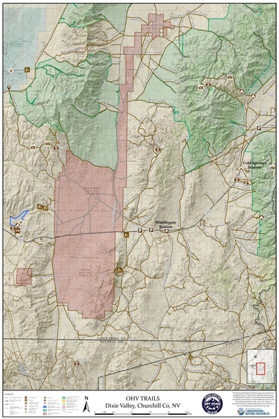 Nevada Department of Conservation and Natural Resources Dixie Valley digital map