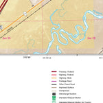 Nevada Department of Transportation Elko Area Map digital map