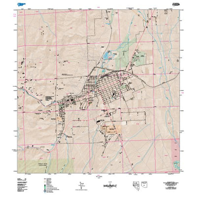 Nevada Department of Transportation Ely Area Map digital map