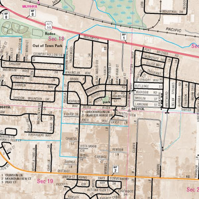 Nevada Department of Transportation Fernley Area Map digital map