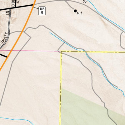 Nevada Department of Transportation Gabbs Area Map digital map