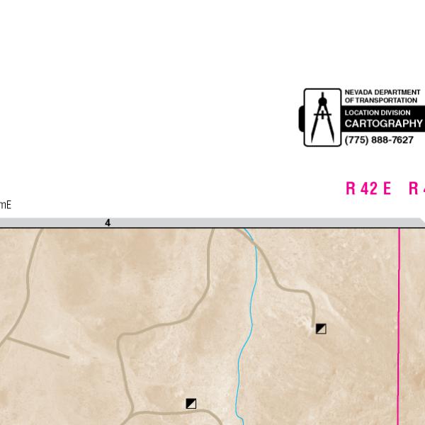 Goldfield Area Map by Nevada Department of Transportation Avenza Maps