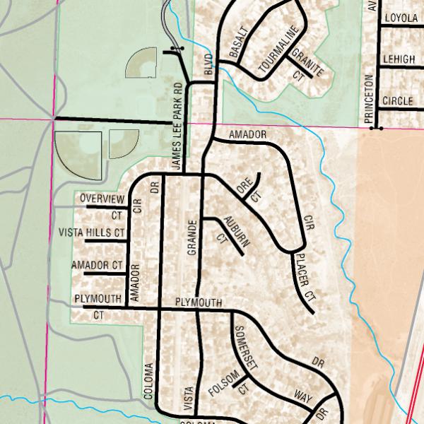 Indian Hills Area Map by Nevada Department of Transportation Avenza Maps