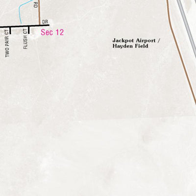 Nevada Department of Transportation Jackpot Area Map digital map