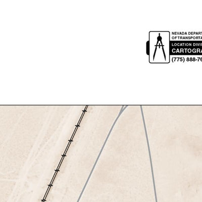 Nevada Department of Transportation Jean Area Map digital map