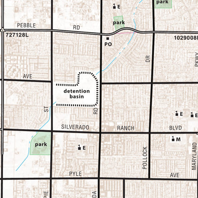 Nevada Department of Transportation Las Vegas Metro Southwest Area Map digital map