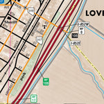 Nevada Department of Transportation Lovelock Area Map digital map