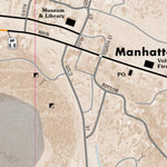 Nevada Department of Transportation Manhattan Area Map digital map