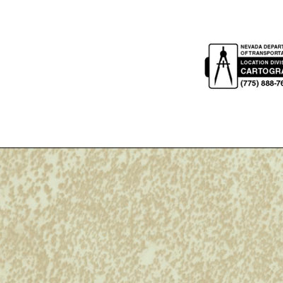 Nevada Department of Transportation Manhattan Area Map digital map