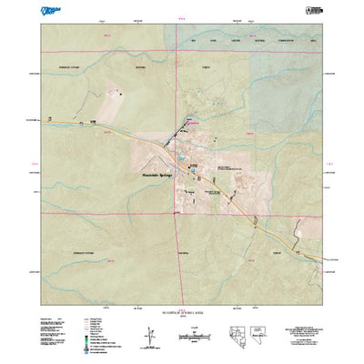 Nevada Department of Transportation Mountain Springs Area Map digital map