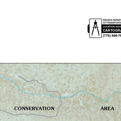 Nevada Department of Transportation Mountain Springs Area Map digital map