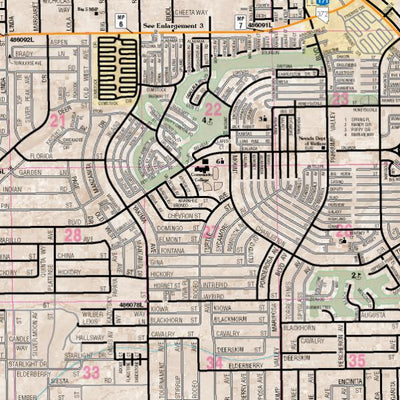 Nevada Department of Transportation Pahrump Area Map digital map