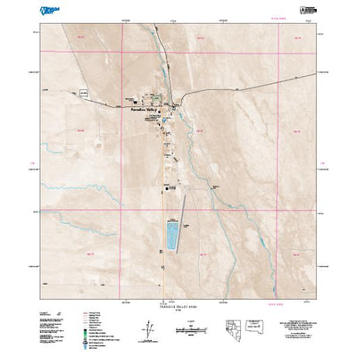 Nevada Department of Transportation Paradise Valley Area Map digital map