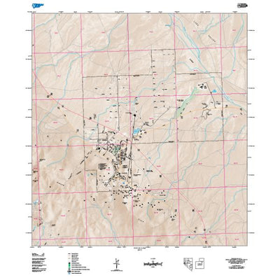 Nevada Department of Transportation Pioche Area Map digital map