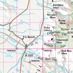 Nevada Department of Transportation Quad 0105 - Owyhee digital map