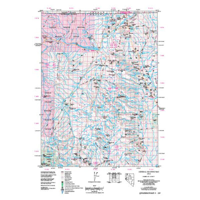 Nevada Department of Transportation Quad 0110 - Denio digital map