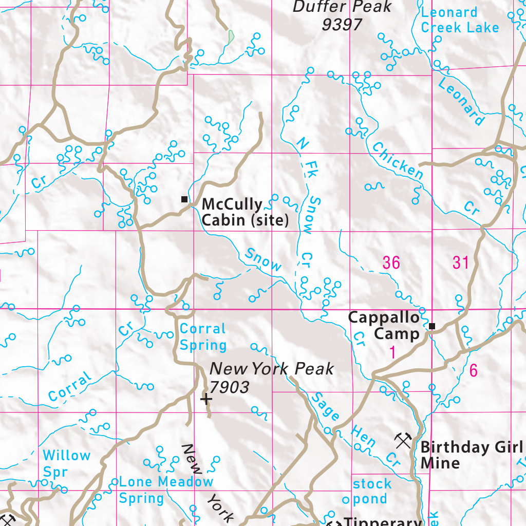 Quad 0110 - Denio Map by Nevada Department of Transportation