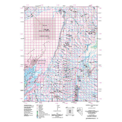 Nevada Department of Transportation Quad 0509 - Stillwater Range digital map