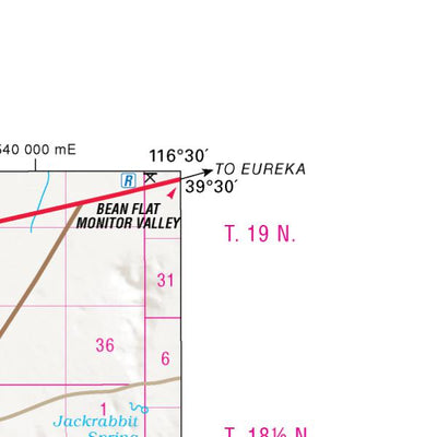 Nevada Department of Transportation Quad 0606 - Toquima Range digital map