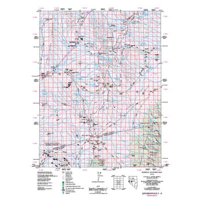 Nevada Department of Transportation Quad 0608 - Eastgate digital map
