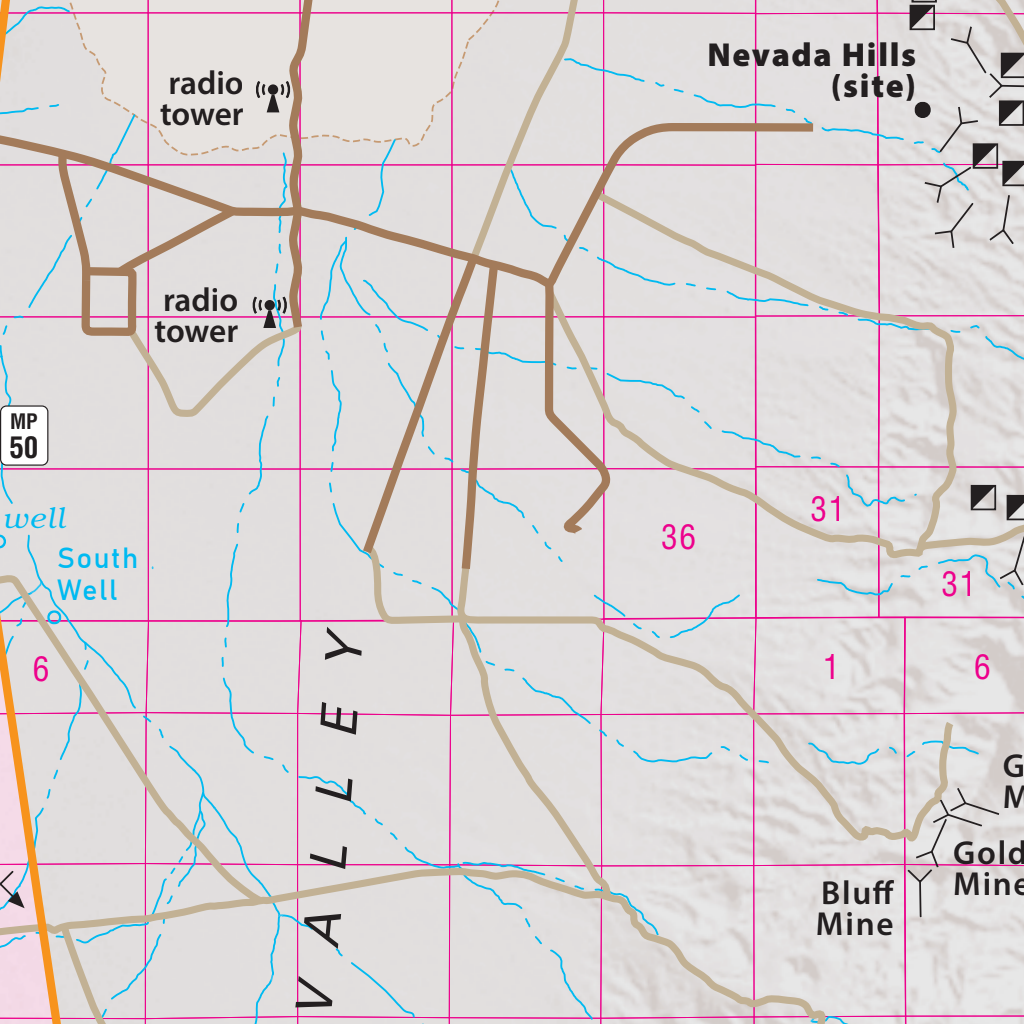 Quad 0609 - Sand Mountain Map by Nevada Department of
