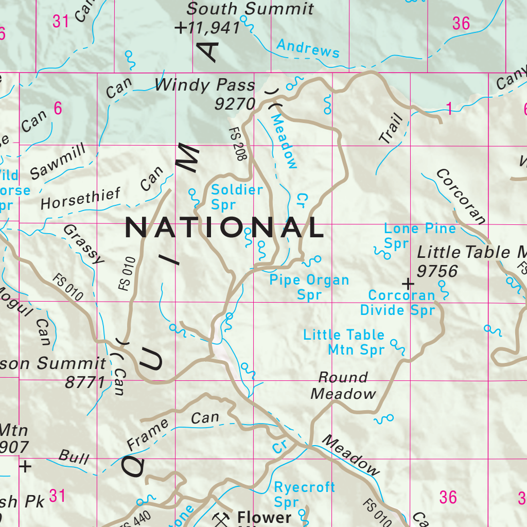 Quad 0706 - Monitor Valley Map by Nevada Department of