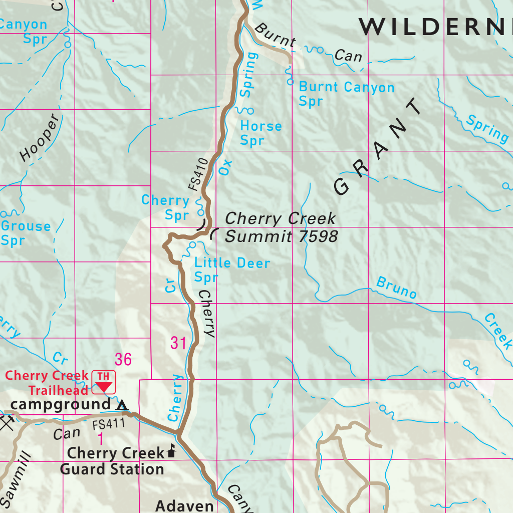 Quad 0804 - Adaven Map by Nevada Department of Transportation
