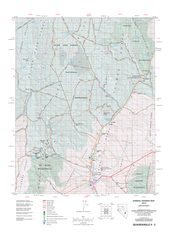 Quad 0903 - Hiko Map by Nevada Department of Transportation