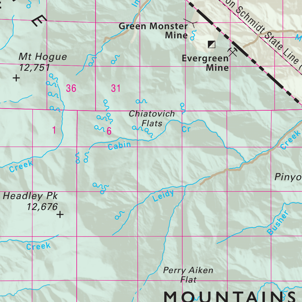 Quad 0909 - Dyer Map by Nevada Department of Transportation