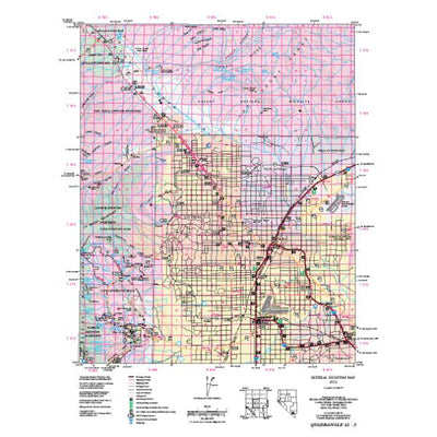 Nevada Department of Transportation Quad 1203 - Las Vegas digital map