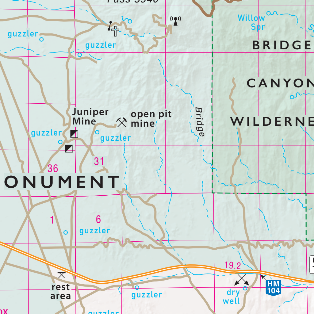 Quad 1402 - Laughlin Map by Nevada Department of Transportation
