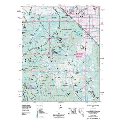Nevada Department of Transportation Quad 1403 - Crescent Peak digital map