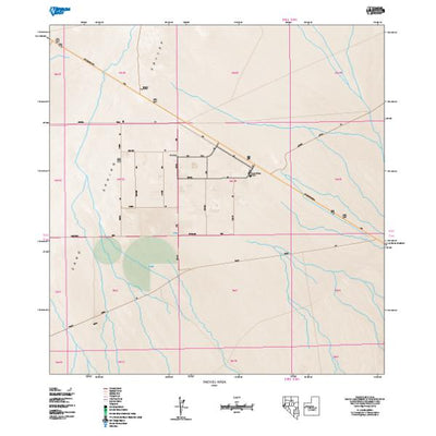 Nevada Department of Transportation Rachel Area Map digital map