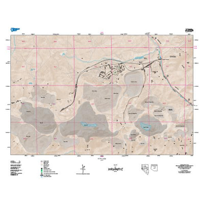 Nevada Department of Transportation Ruth Area Map digital map