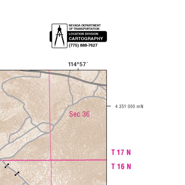 Map For Ruth Ruth Area Map by Nevada Department of Transportation | Avenza Maps