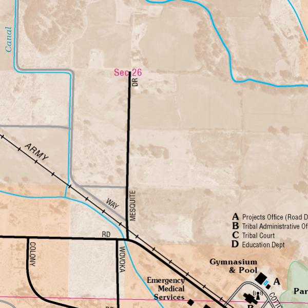 Schurz Area Map by Nevada Department of Transportation Avenza Maps