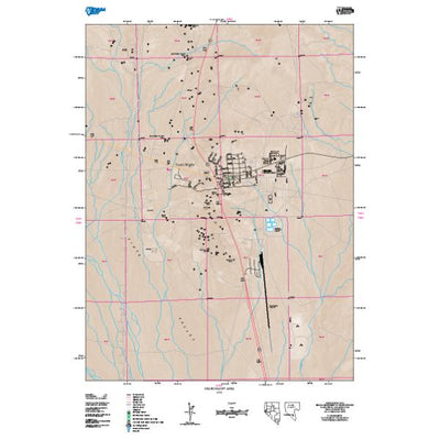 Nevada Department of Transportation Searchlight Area Map digital map