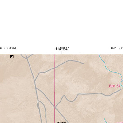 Nevada Department of Transportation Searchlight Area Map digital map