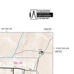 Nevada Department of Transportation Stagecoach Area Map digital map