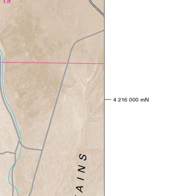 Nevada Department of Transportation Tonopah Area Map digital map