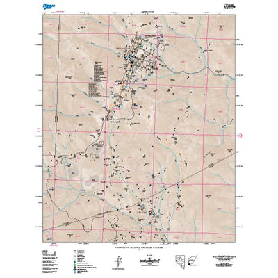 Nevada Department of Transportation Virginia City Area Map digital map