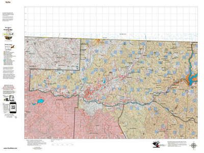 New Mexico HuntData LLC NM Unit 2A Land Ownership Map digital map