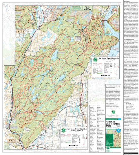 New York-New Jersey Trail Conference Harriman-Bear Mountain (Combined Map) : 2023 : Trail Conference digital map