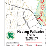 New York-New Jersey Trail Conference Hudson Palisades (Map 108) : 2023 : Trail Conference digital map