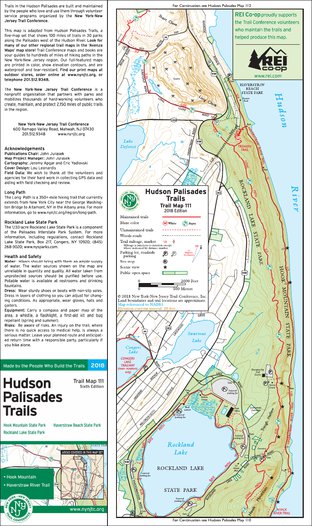 New York-New Jersey Trail Conference Hudson Palisades (Map 111) : 2018 : Trail Conference bundle exclusive